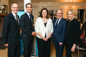 Museum Chairman, Steve Brodeur; GHB's Jared Bowen; Museum Executive Director, Ellie Donovan; David Brooks; and Museum Trustee, Marty Mugar.