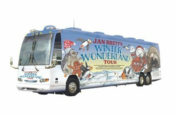 Jan Brett's Winter Wonderland tour bus.