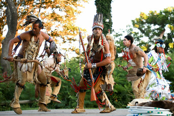 Red hawk dancers