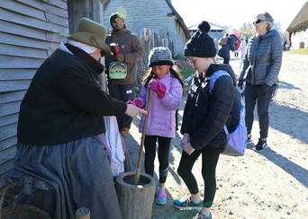 Pilgrim children immersive hands on history english village