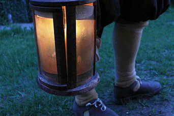 Pilgrim lantern evening