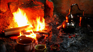 Hearth cooking village