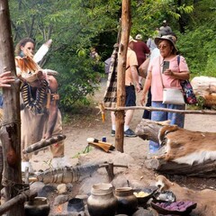 Historic patuxet cooking arbor wampanoag foodways