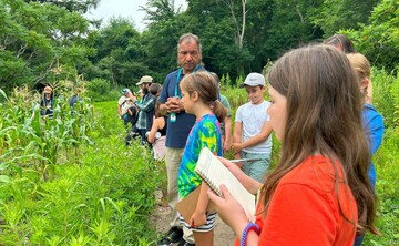 Campers educator historic patuxet homesite