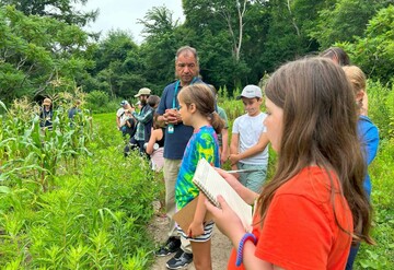 Campers educator historic patuxet homesite