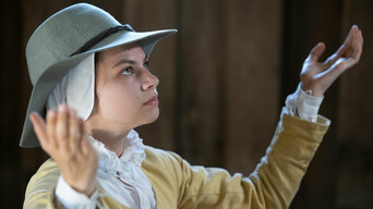 Pilgrim prayer fort meeting house hands up