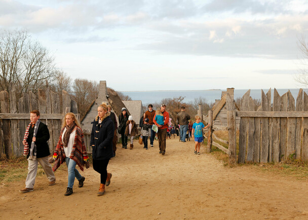 English village ocean view guests