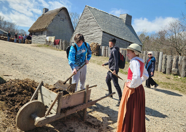 English village students pilgrim education program