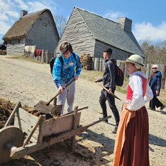 English village students pilgrim education program