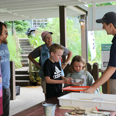 Grist mill deck education program family guest