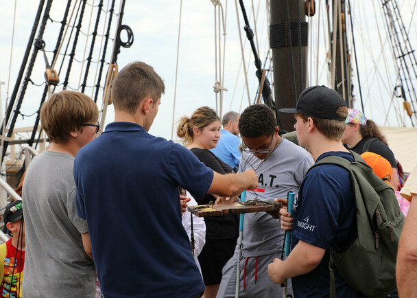 Mayflower students aboard education program