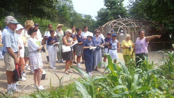 Wampanoag program patuxet homesite group tour