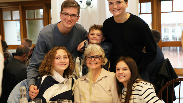 Thanksgiving day homestyle buffet family