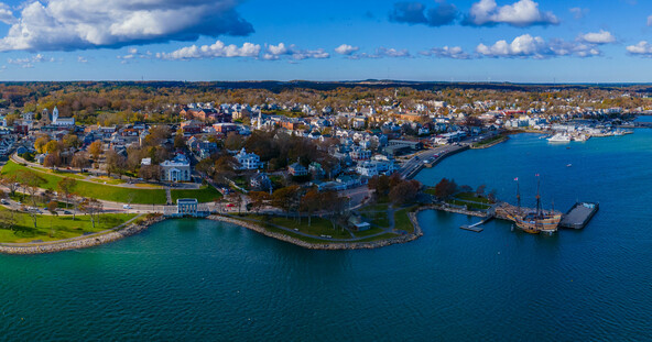 Adobe Stock 472699667 Downtown Plymouth Aerial Panorama View