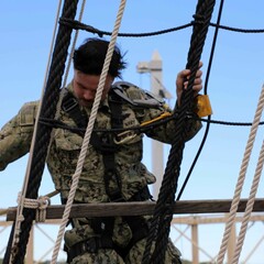 Uss constitution mayflower rope climb