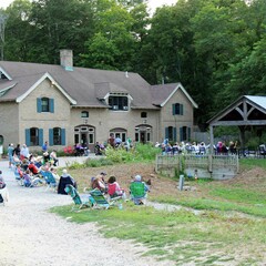 Summer music series the groovalottos center pavilion crowd