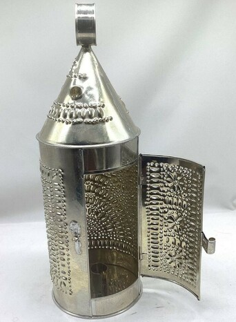 Punched tin lantern plymouth
