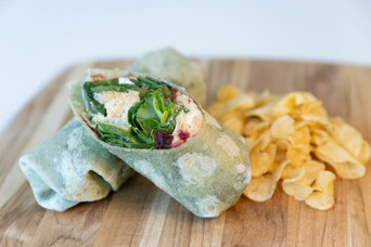 1070 Plentiful Cafe Chickpea Smash Wrap