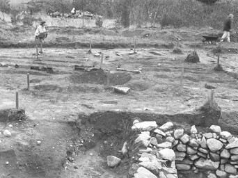 General view of the Winslow Site and excavation work