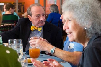Seated guests enjoy refreshments at Chairmans Society Luncheon