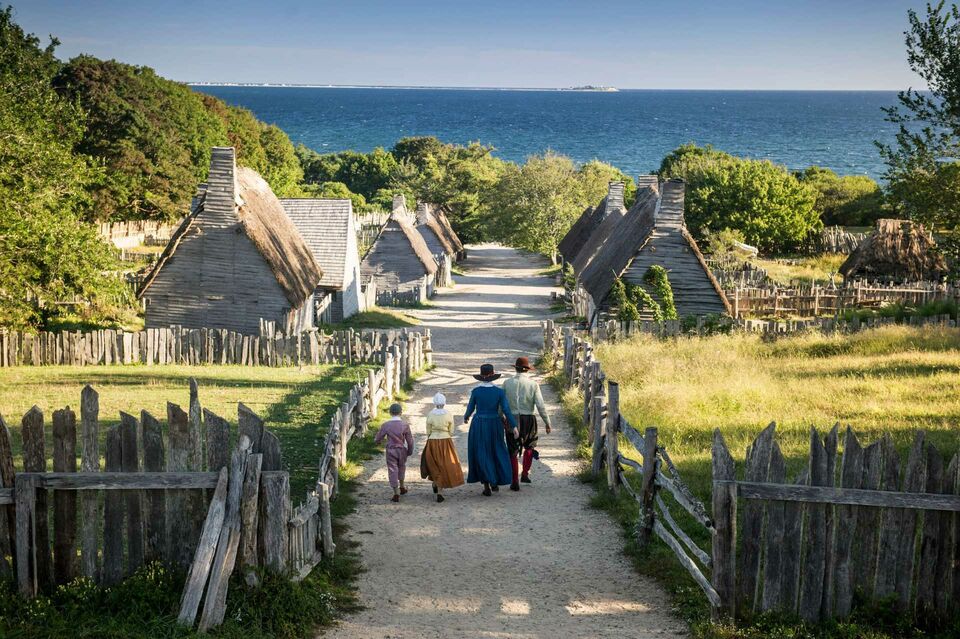 pilgrim family in English Village