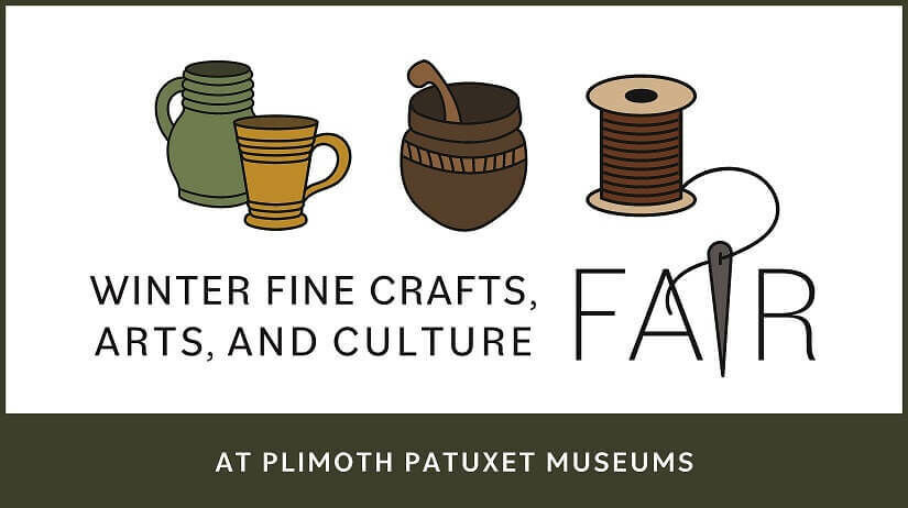 winter fine crafts, arts, and culture fair at Plimoth Patuxet Museums logo